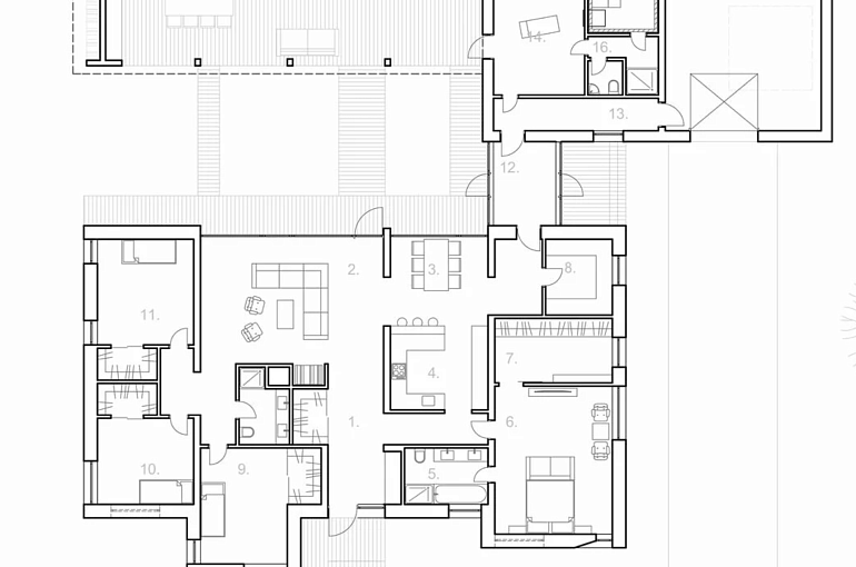  House Kit 263.6 sqm made of CLT Panels