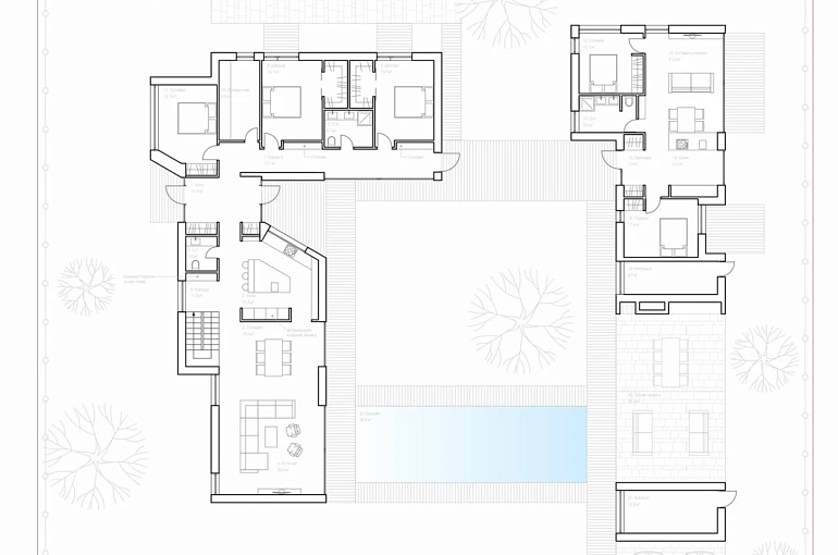  House Kit 260 sqm made of CLT Panels