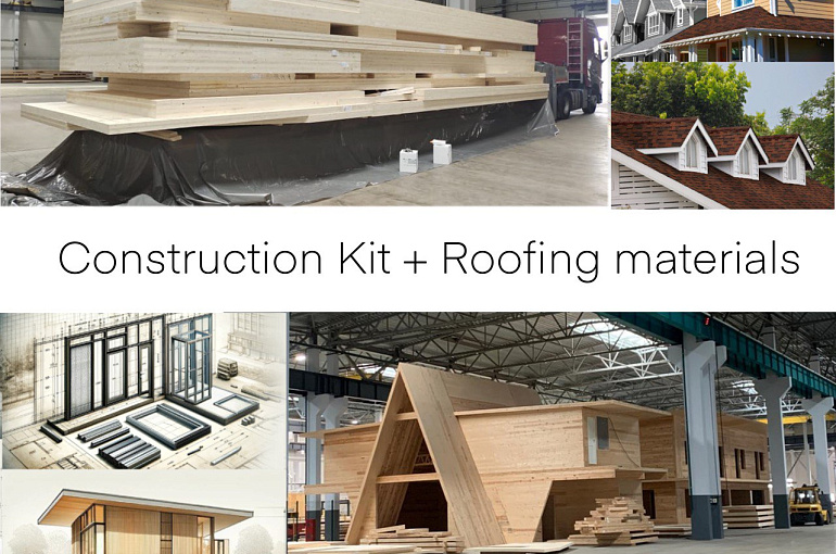 Construction Kit: CLT Panels, aluminium windows and doors